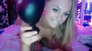 *** blonde inflation her ass with a pomp — my chat www.girls4cock.com/siswet19