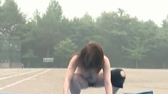 Naughty japanese track running girls