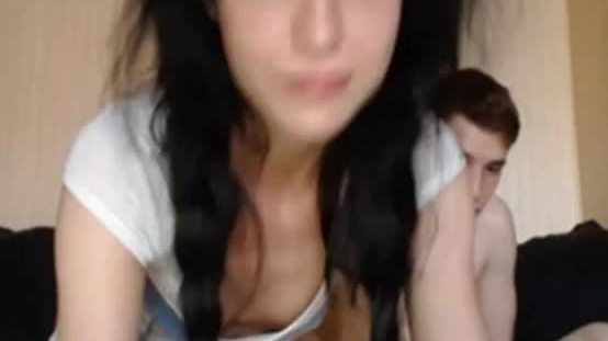 Hot teen babe having anal sex on webcam show